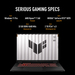 ASUS TUF Gaming A18 FA808PR-S8003W 90NR0PL1-M000T0 Specyfikacje ASUS TUF Gaming A18 FA808PR-S8003W 90NR0PL1-M000T0 Specyfikacje